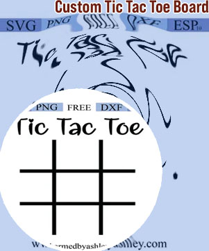 Tic tac toe board game
